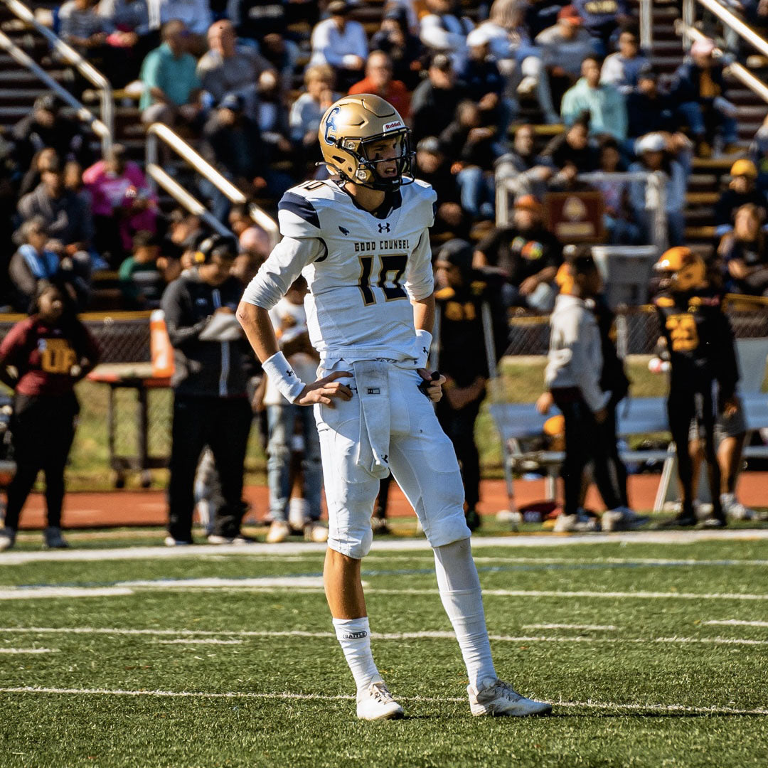 Football Player Wearing Single Leg Tights