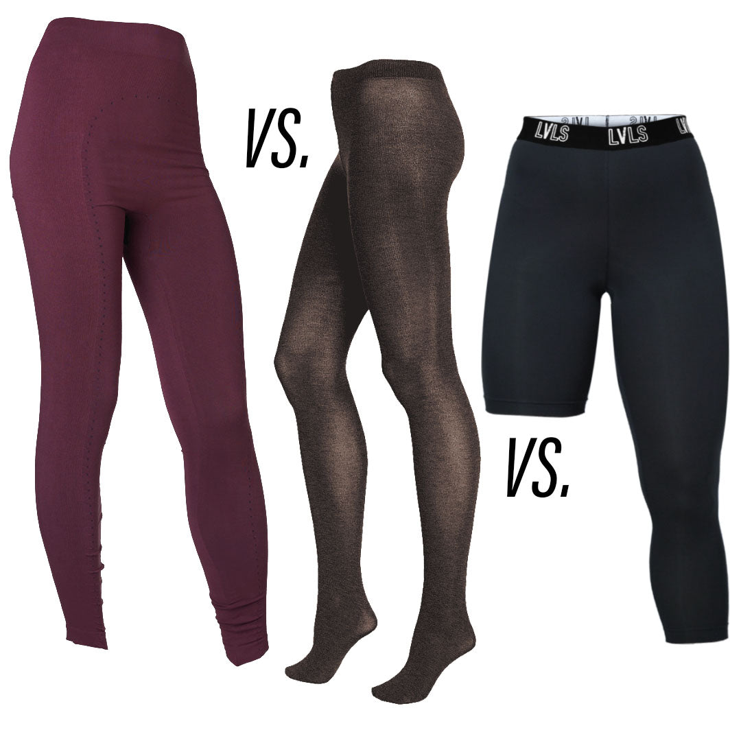 Tights vs. Leggings vs. Compression Pants