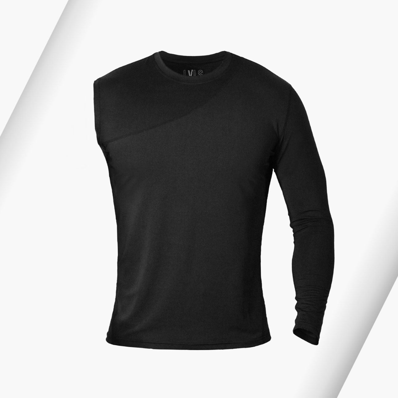 Women's Black Prism Asymmetric Cotton T-shirt - Carpatree