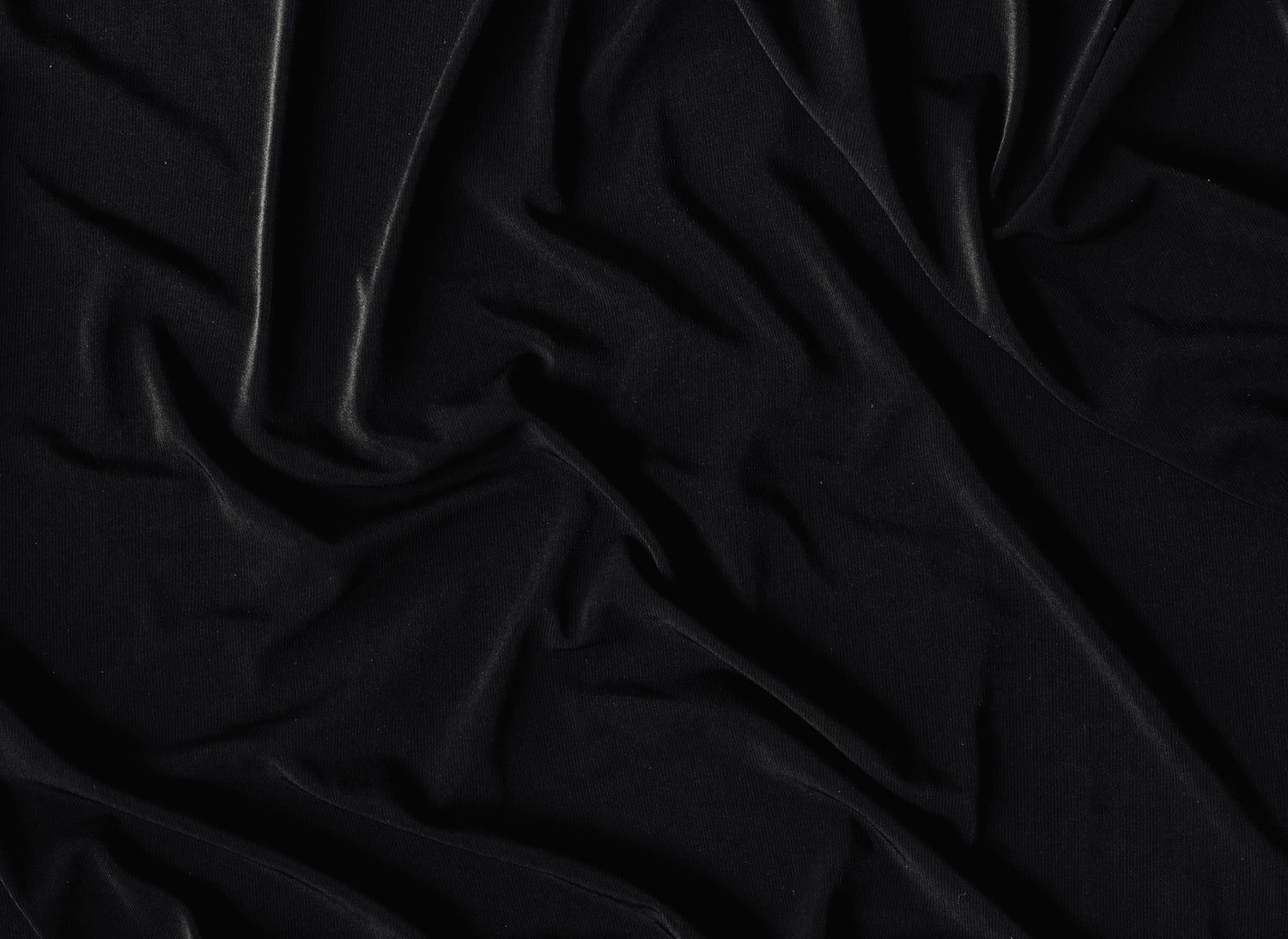 scrunched up black spandex fabric
