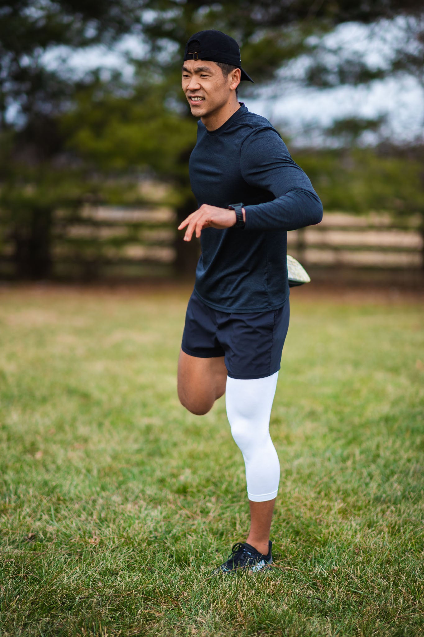 Mens Running Tights Sport Leggings Men Single Leg Under Pants